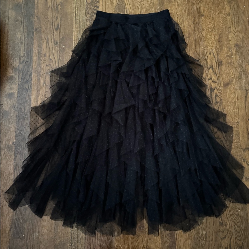 Anthropologie tulle maxi skirt